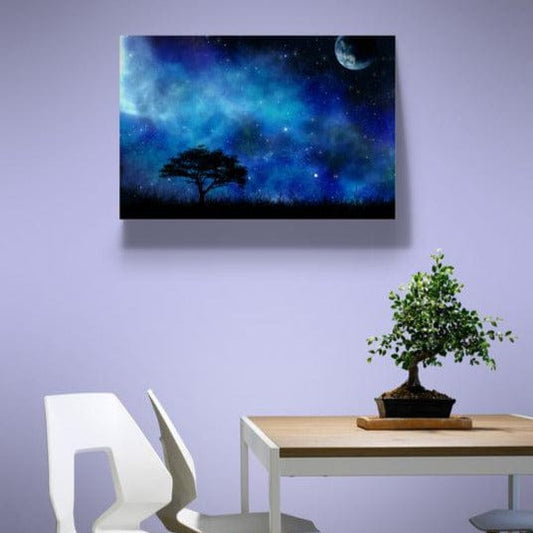 Tablou canvas - Natura pe albastru - Cameradevis.ro