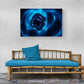 Tablou canvas - Trandafir albastru 3D.